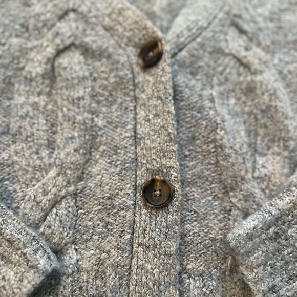 Sincerely Jules Heather Gray Button Front Cardigan Sweater - Picture 4 of 4